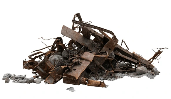 Pile of rusted junk