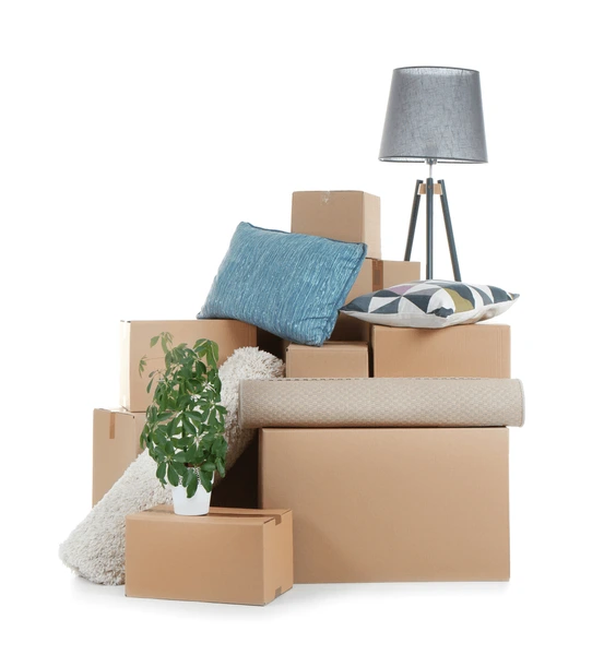Boxes of household items